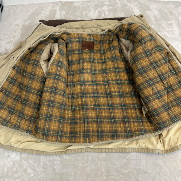 VTG Aberdeen Jacket Mens XL Tan Chore Coat Barn Outdoors Field Flannel Lined - Picture 9 of 16